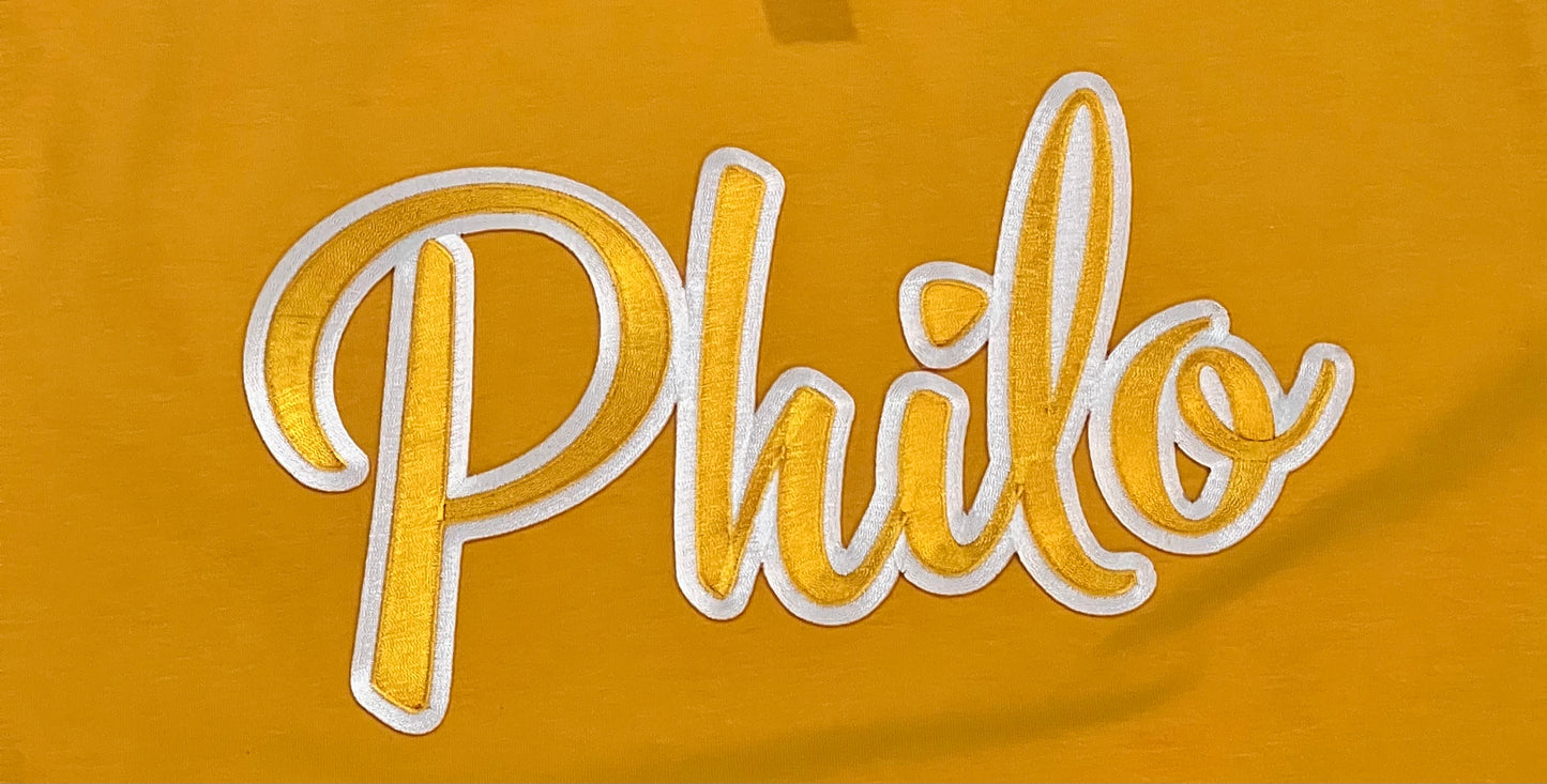 Embroidered Script PHILO T-shirt