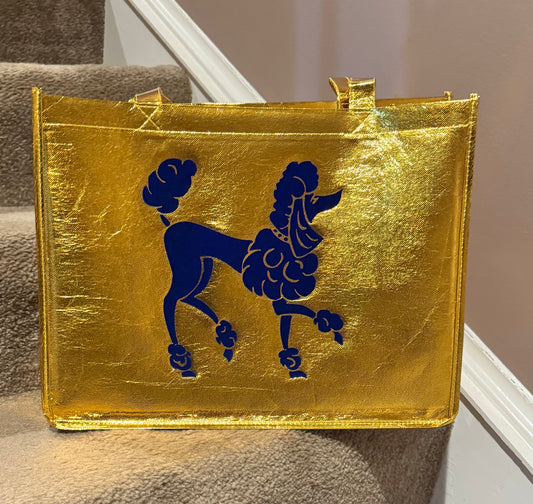 Poodle Metallic Tote Bag