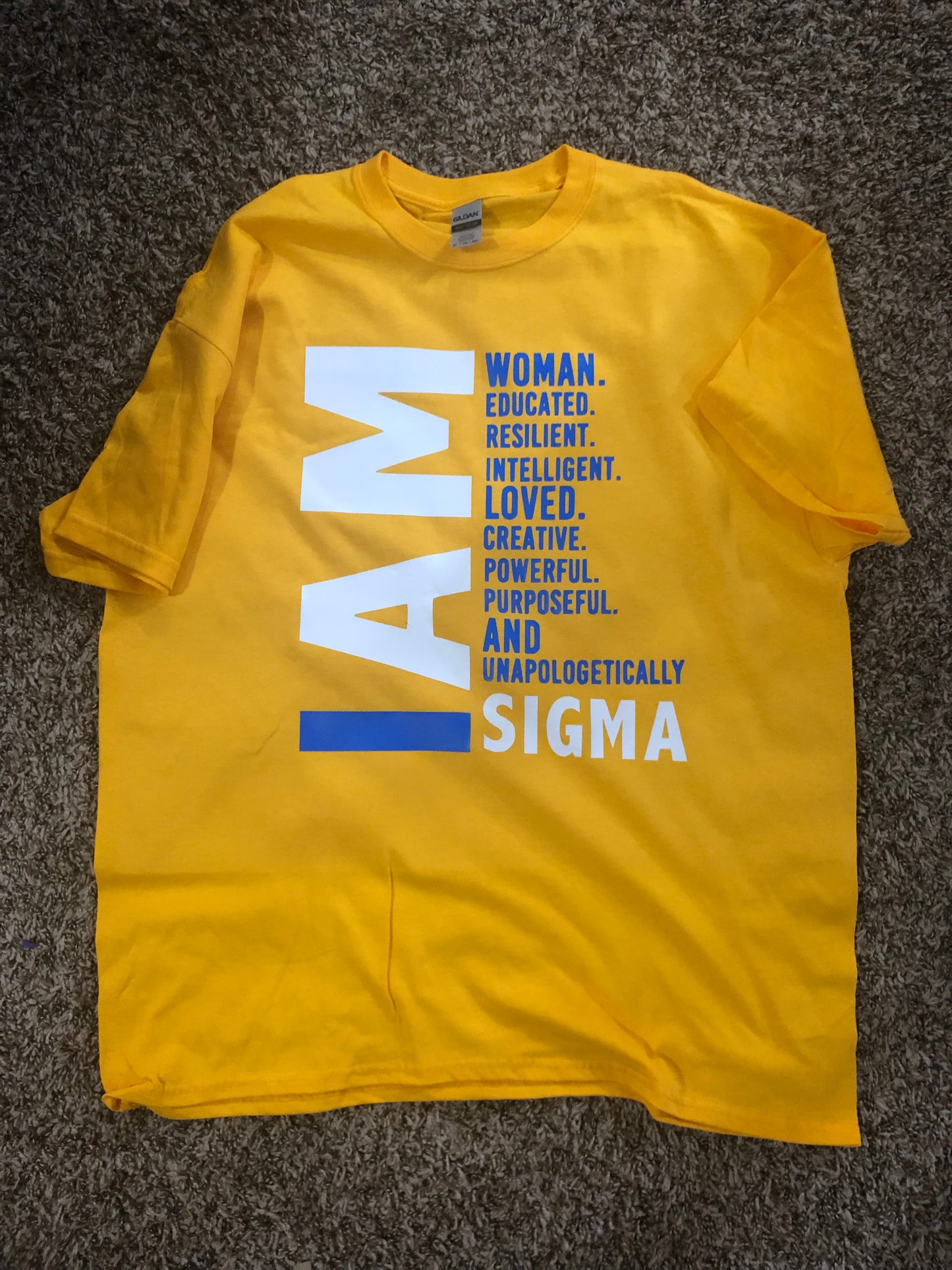 I Am Sigma Yellow T-shirt