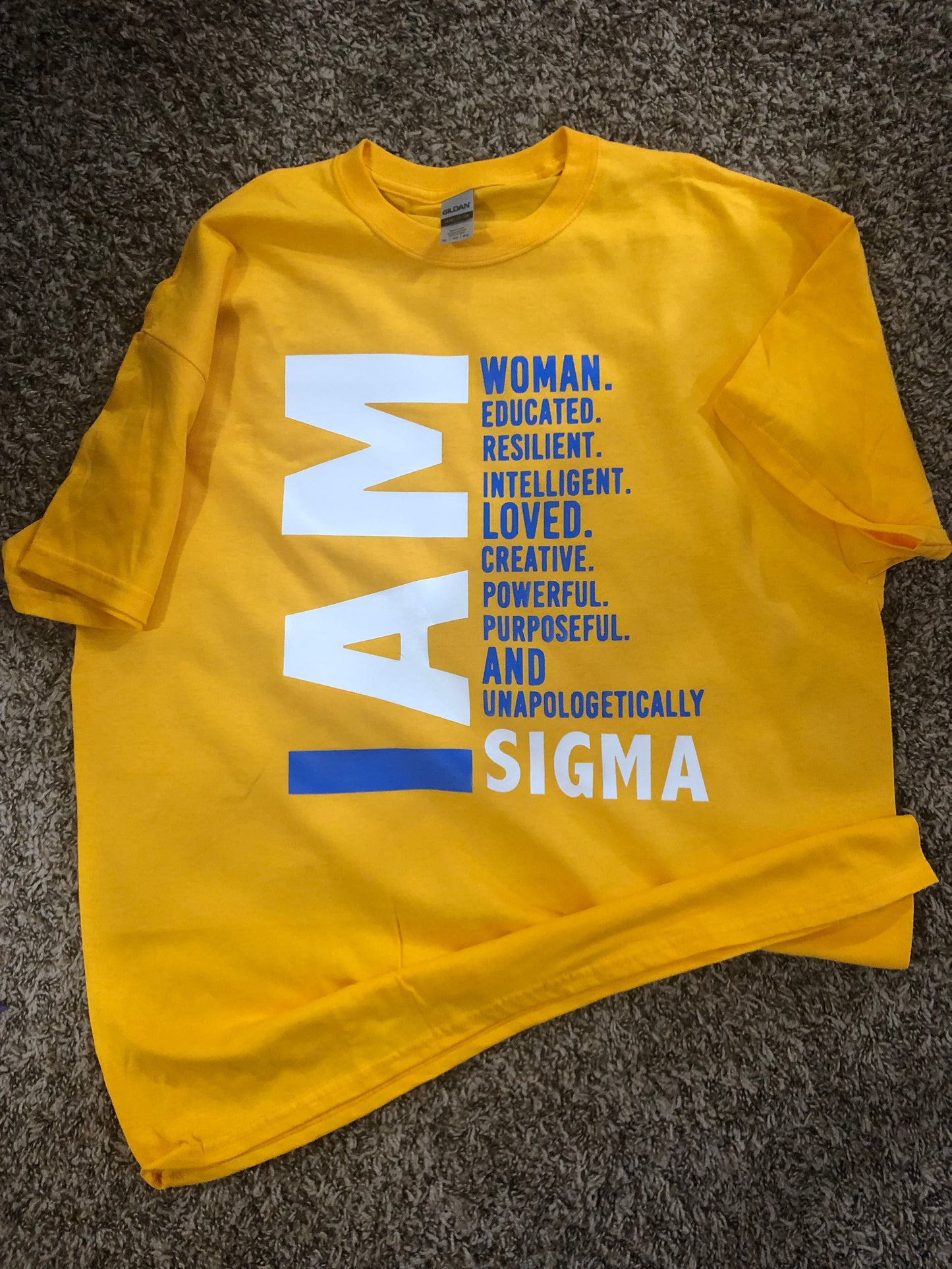 I Am Sigma Yellow T-shirt