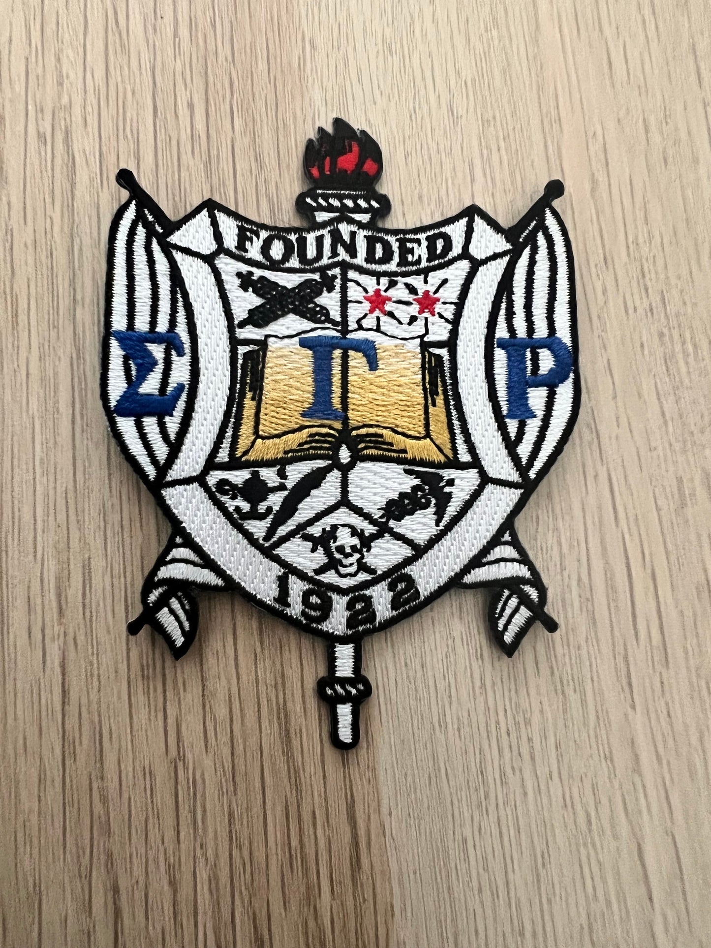 Sigma Embroidery Shield Patches, 4" & 10"