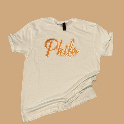 Embroidered Script PHILO T-shirt
