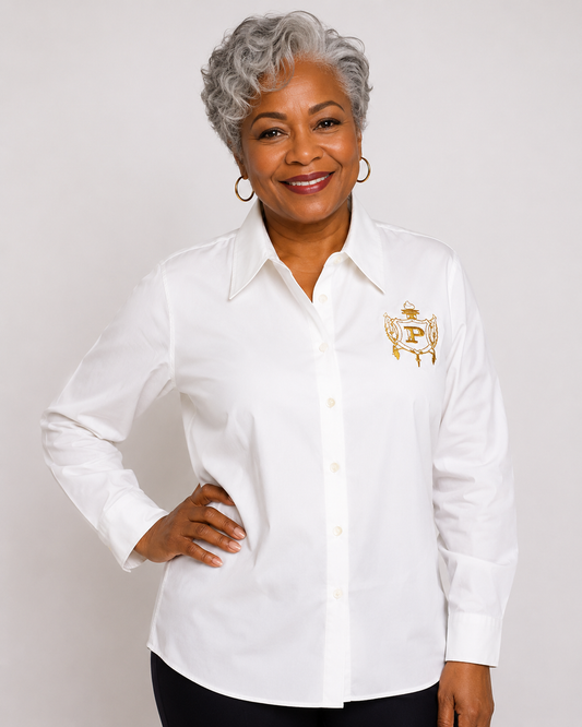 White Philo Long Sleeve Business Shirt