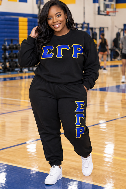 Black Fleece Jogging Suit
