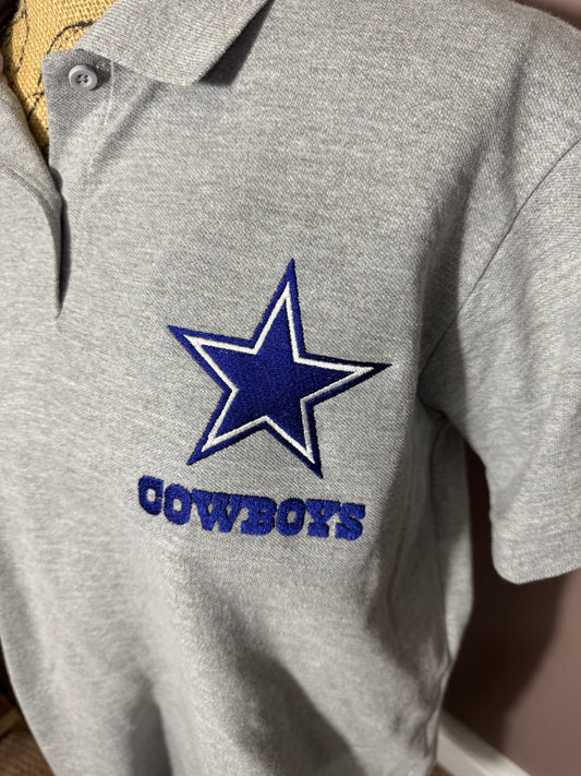 Dallas Cowboys Grey Polo
