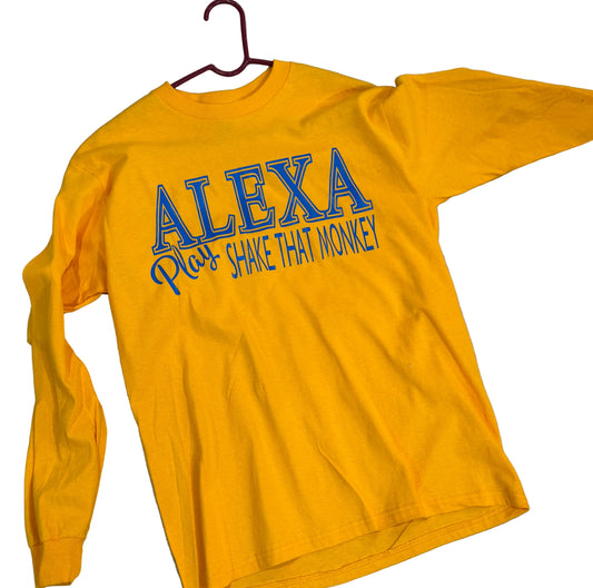 Medium LS: ALEXA Play Shake that Monkey