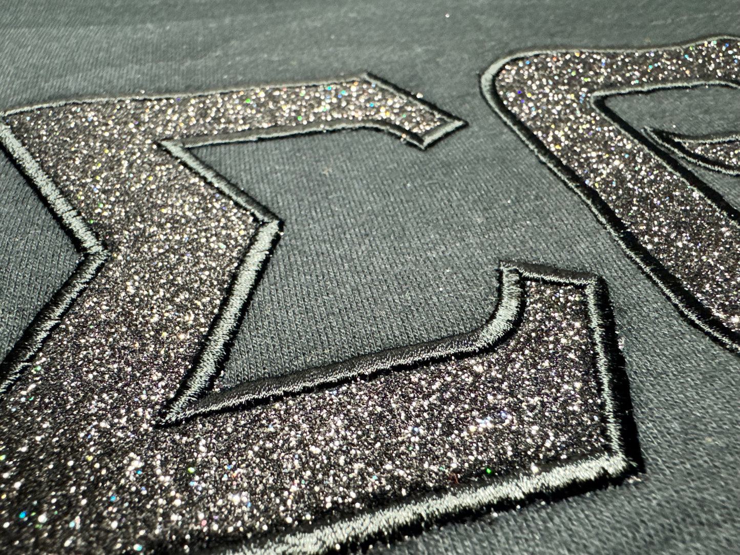 Glitter Embroidery Sweatshirt