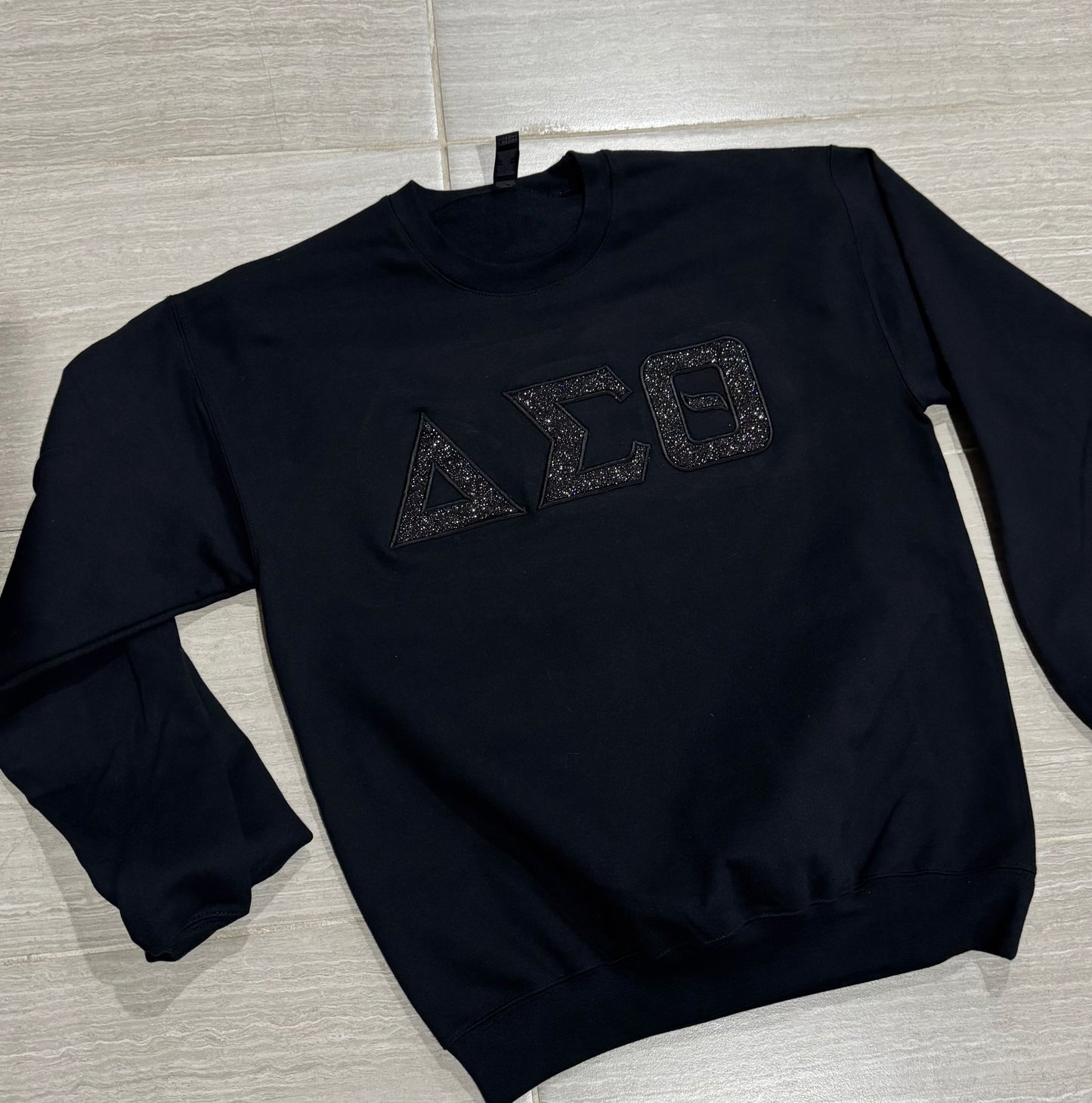 Glitter Embroidery Sweatshirt