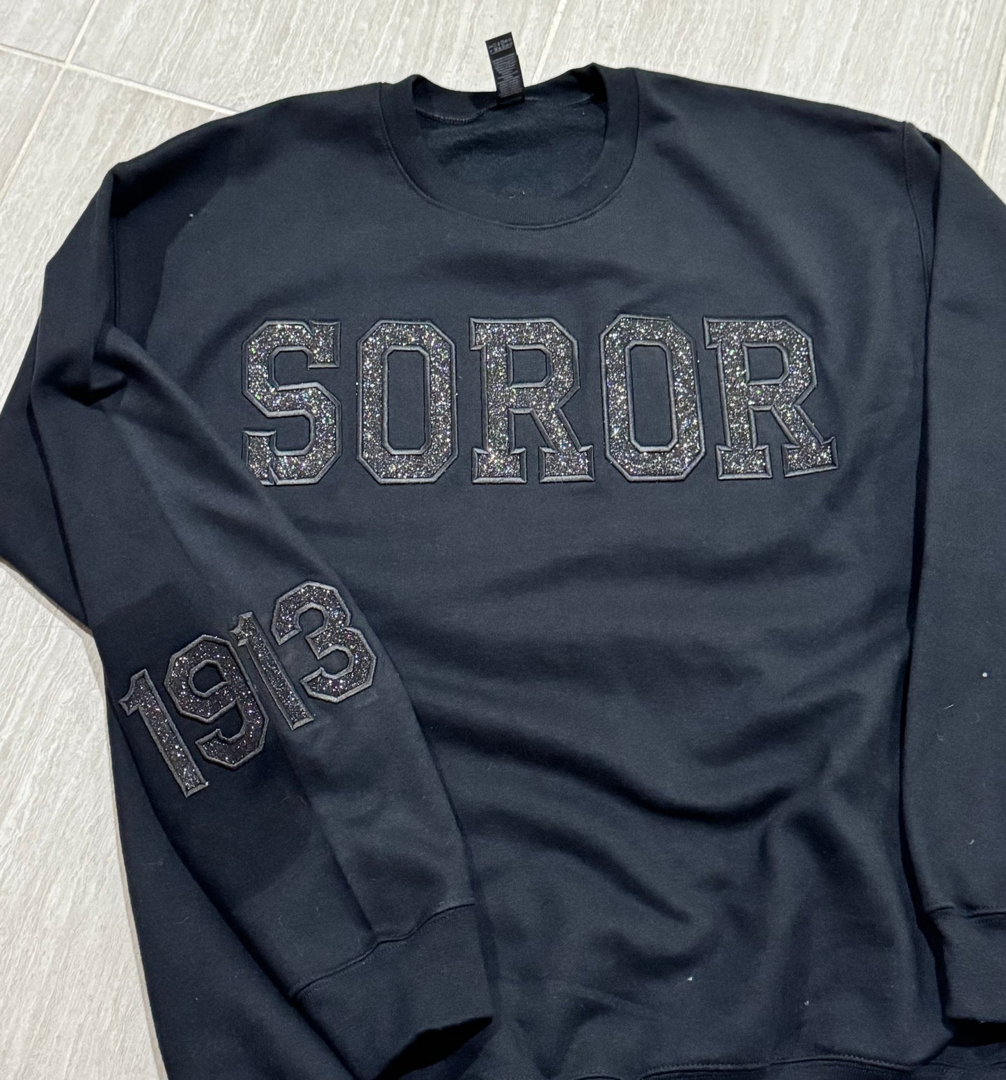 Glitter Embroidery Sweatshirt