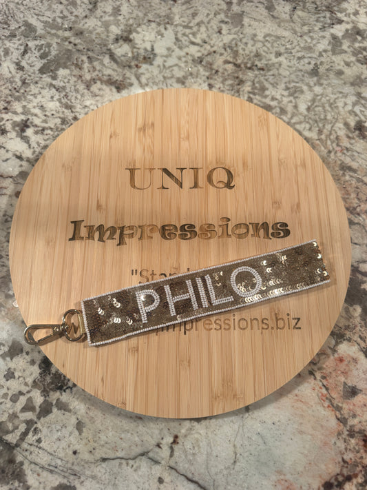 PHILO Reversible Sequin Key Chain