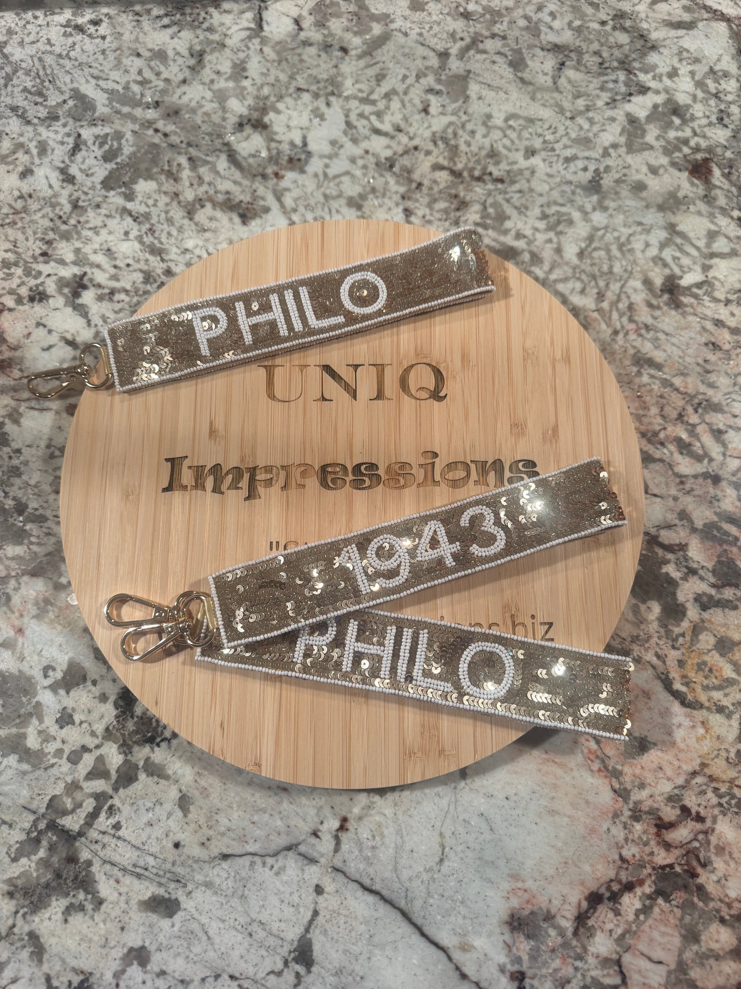 PHILO Reversible Sequin Key Chain