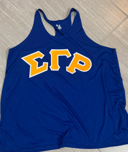 2xl Sigma Tank w/ layered Greek lettering