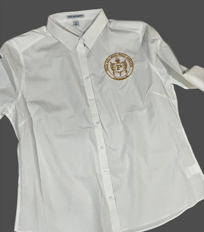 White Philo Long Sleeve Business Shirt