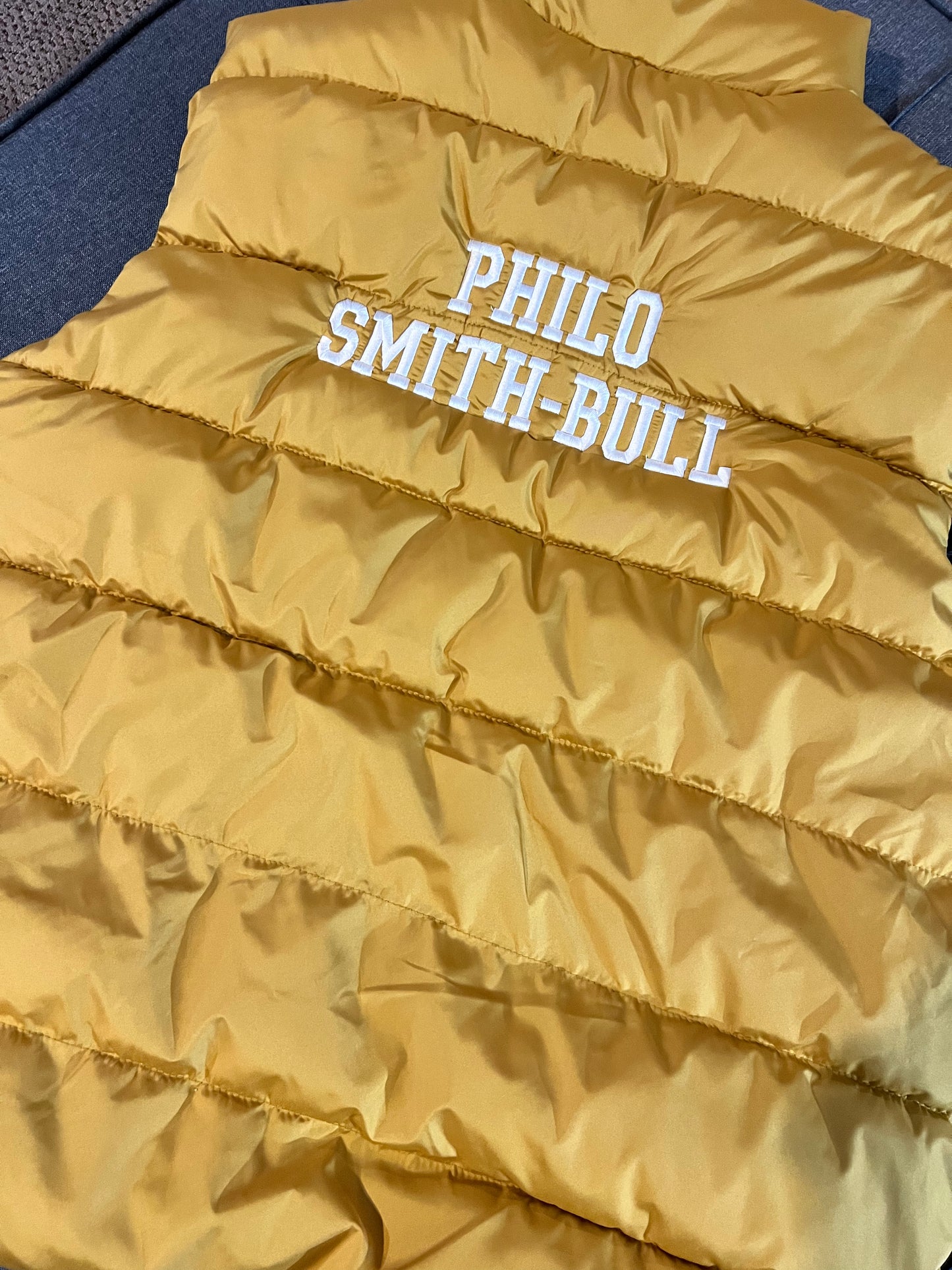 Gold Philo Puffer vest