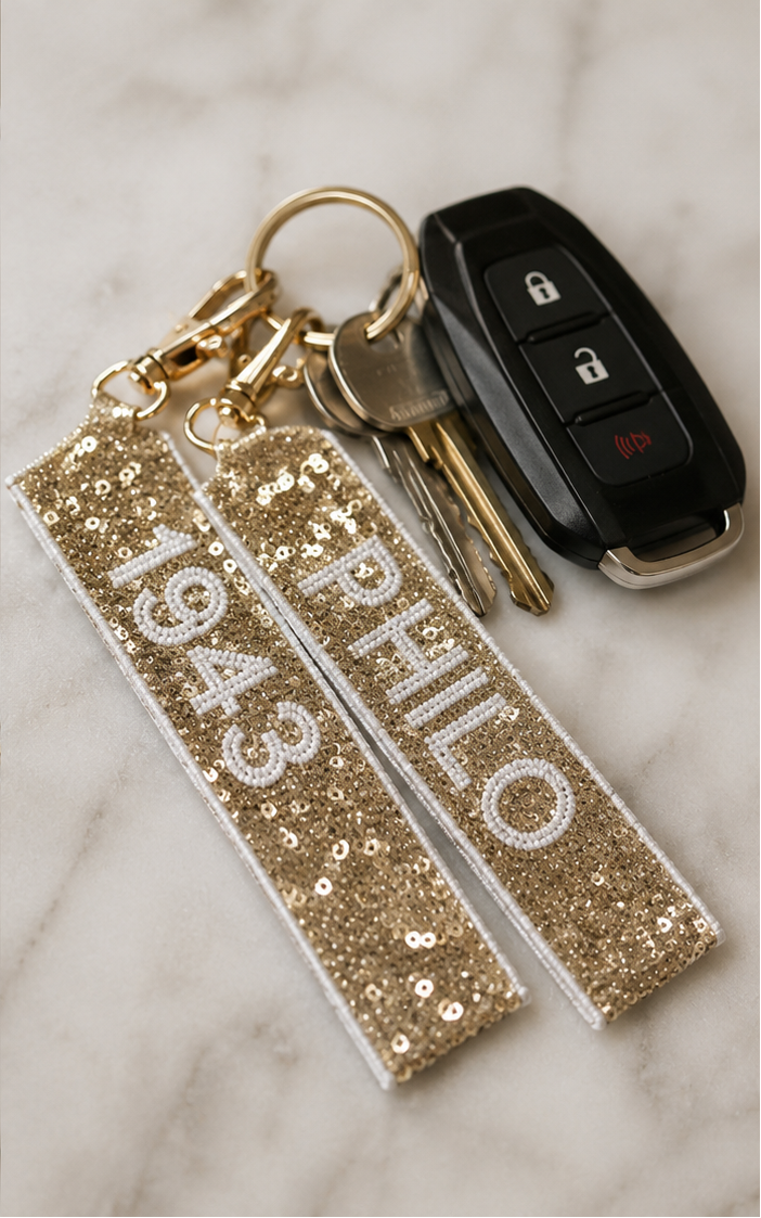 PHILO Reversible Sequin Key Chain