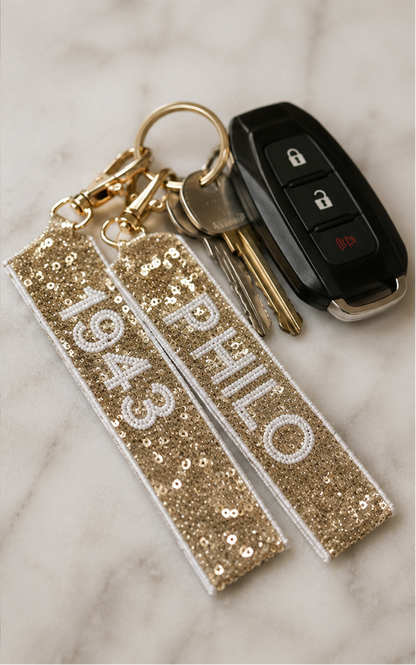 PHILO Reversible Sequin Key Chain