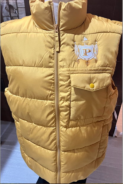 Gold Philo Puffer vest