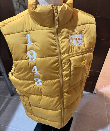 Gold Philo Puffer vest