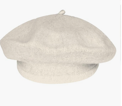 French Sigma Embroidered Beret