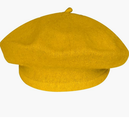 French Sigma Embroidered Beret