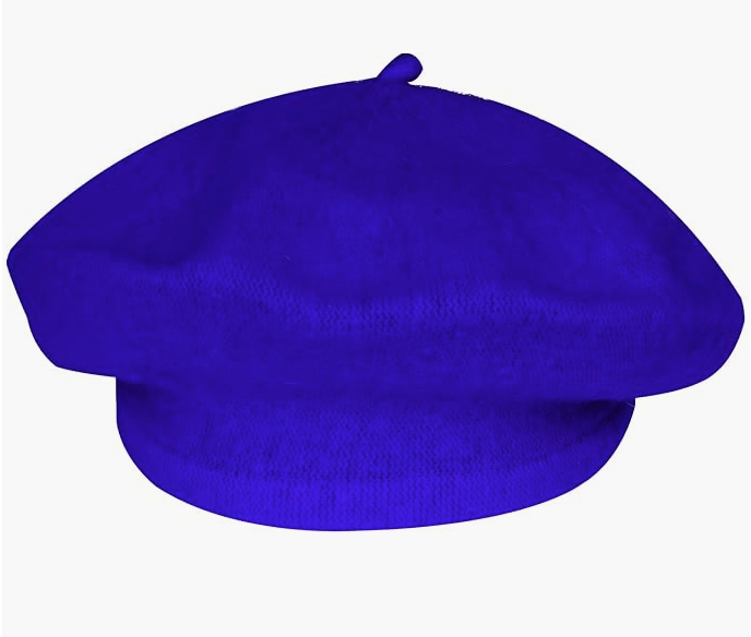 French Sigma Embroidered Beret