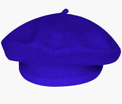 French Sigma Embroidered Beret