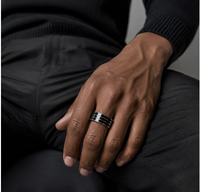 Stainless Steel Triple Band Ring