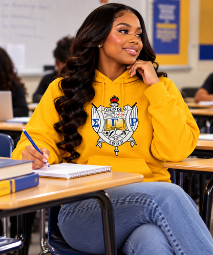 Sorority Embroidery Shield Sweater