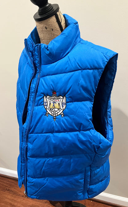 Sigma Gamma Rho Chevron Puffer Vest