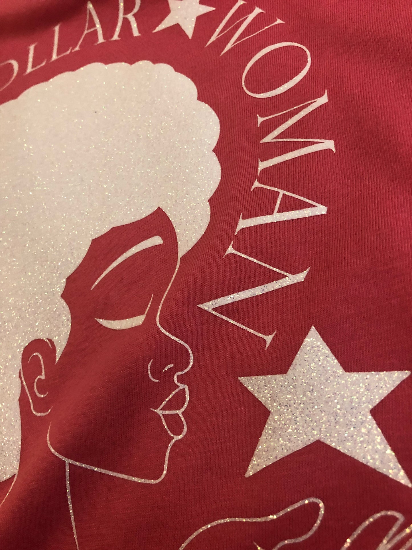 Pink V-Neck "Billion-Dollar-Woman"