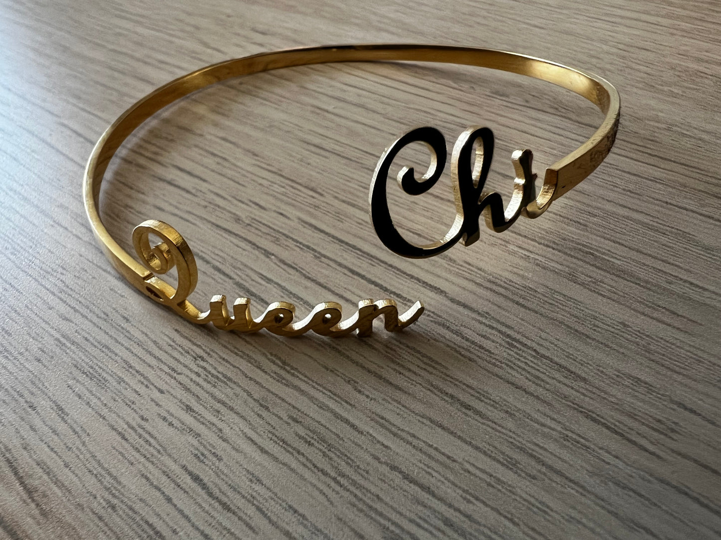 Chi Sigma Delta Script Bangle