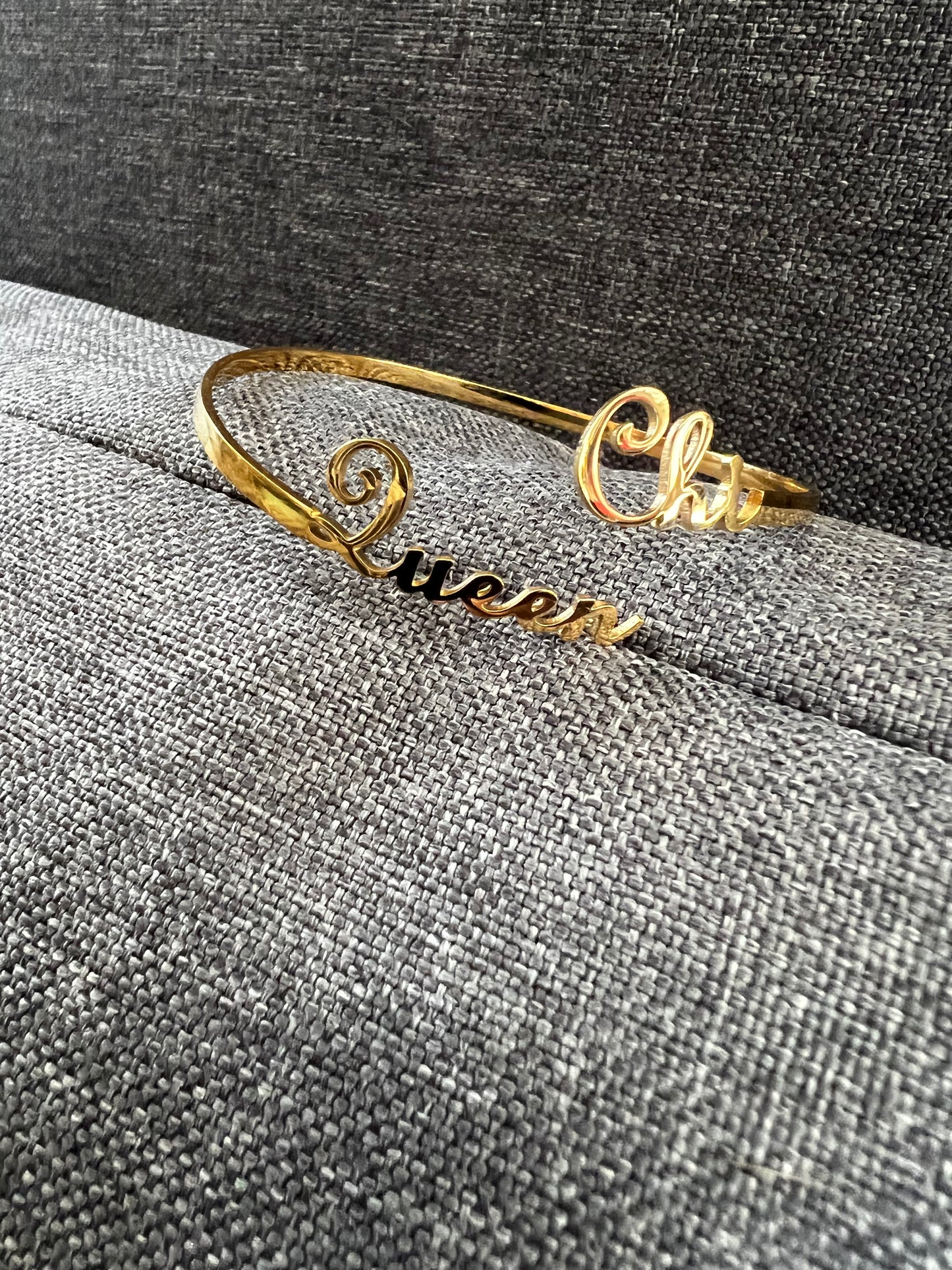 Chi Sigma Delta Script Bangle
