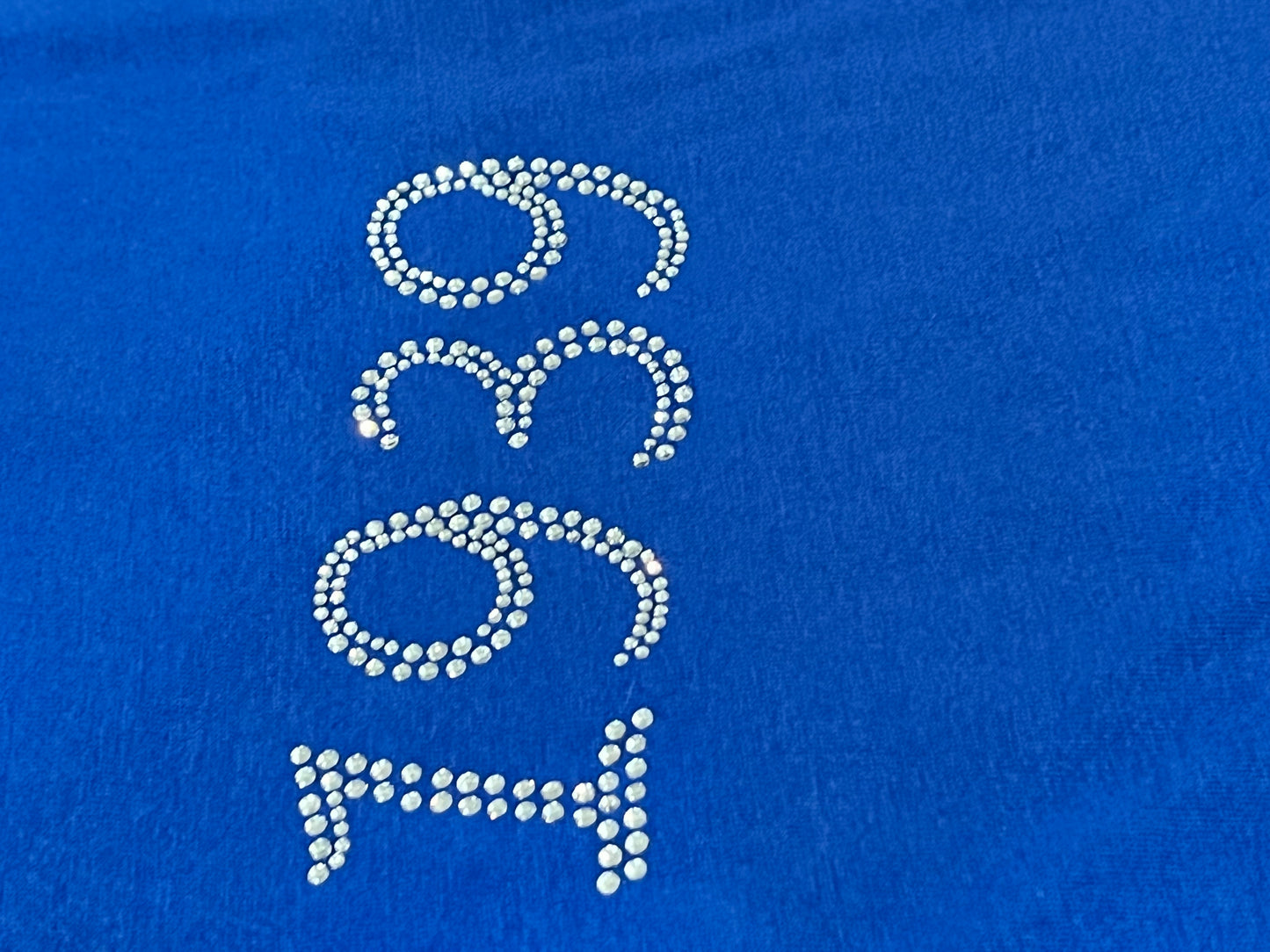 L-XL Vneck Rhinestone Butterfly